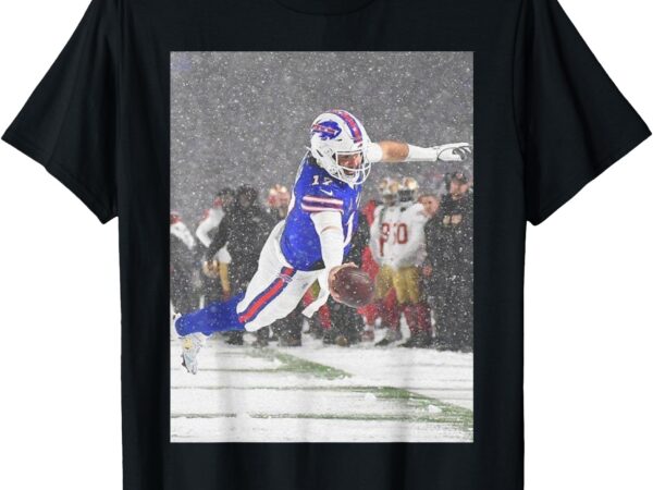 Josh snowy touchdown let’s go buffalo t-shirt