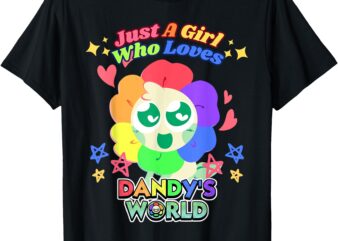 Just A Girl Who Loves Dandy’s World Birthday Costume For Kid T-Shirt