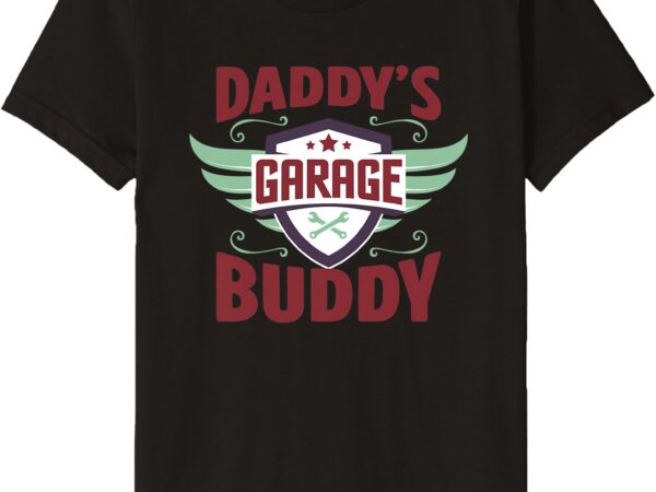 Kids daddy’s garage buddy cute kids gift premium t-shirt