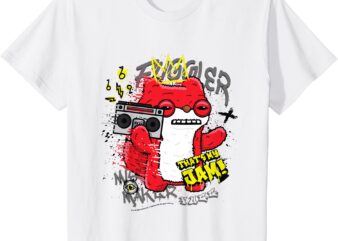 Kids Fuggler Sketchy Squirrel Boombox That’s My Jam Kids T-Shirt