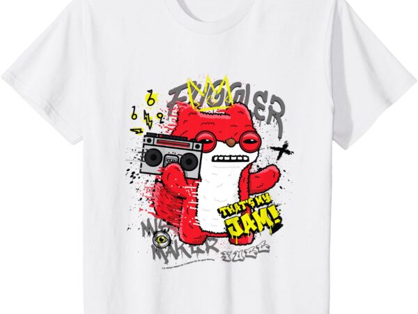 Kids fuggler sketchy squirrel boombox that’s my jam kids t-shirt