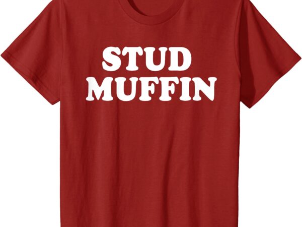 Kids funny stud muffin toddler boy red valentines for boys kids t-shirt