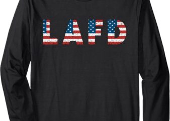 LAFD Men Women Support Usa Patriotic Long Sleeve T-Shirt