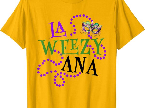 Laweezyana mardi gras mask & beads t-shirt