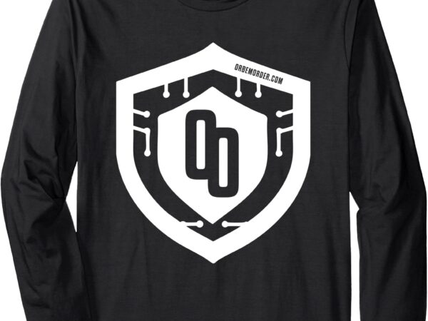 Large shield icon long sleeve t-shirt