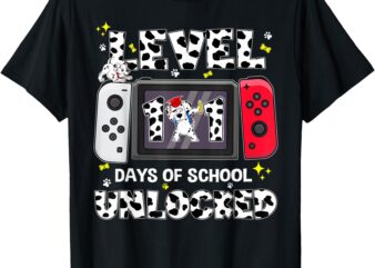 Level 100 Days School Unlocked Game Controller 101 Days Boys T-Shirt