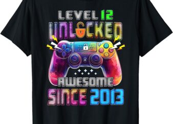 Level 12 Complete 12 Year Old awesome since 2013 T-Shirt