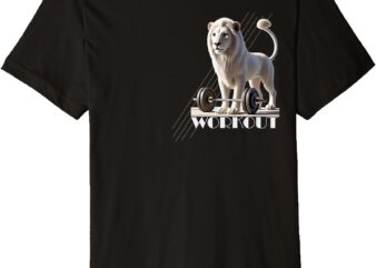 Lion Motivational Workout GYM Fitness Premium T-Shirt