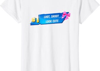 Loot Shoot look cute gamer girl egirl Funny Cute Comfy Sassy T-Shirt