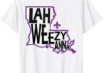 Louisiana Lah Weezy Anna Mardi Gras Fat Tuesday New Orleans T-Shirt