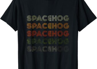 Love Heart Spacehog Tee Grunge Vintage Style Black Spacehog T-Shirt