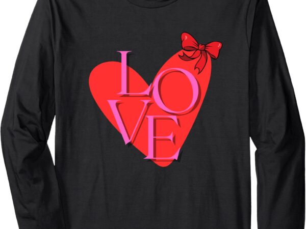 Love heart long sleeve t-shirt