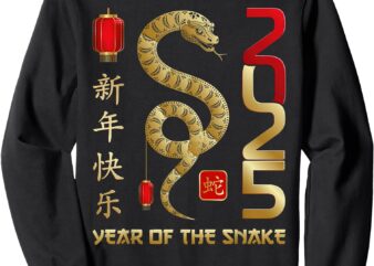 Lunar New Year Happy Chinese New Year Of The Snake 2025 Sweatshirt