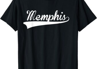 MEMPHIS Baseball Styled Jersey Tee Shirt Softball