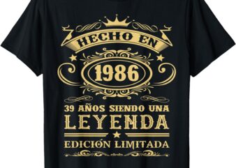 Made In 1986 Spanish 39th Birthday Cumpleaños Español T-Shirt