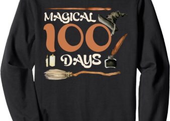 Magical 100 Days Witch 100th Day Of School Sweatshirt