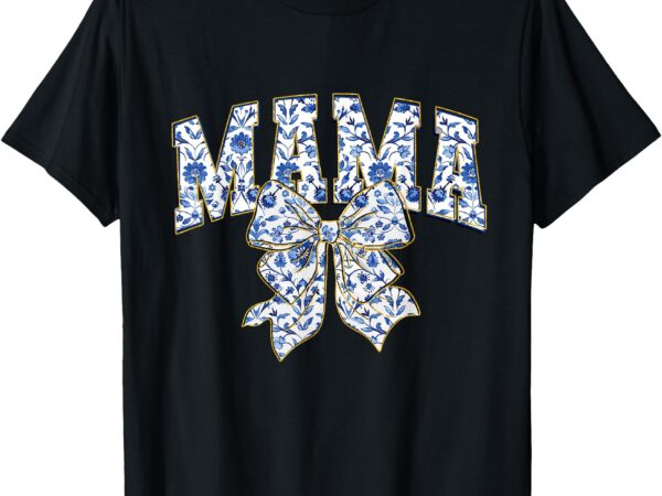 Mama bow chinoiserie flowers mom mother mother’s day t-shirt