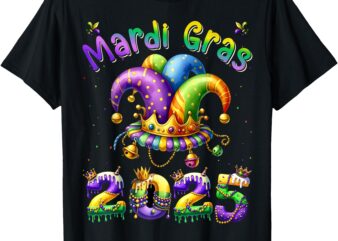 Mardi Gras 2025 Jester Outfit Kids Girls Boys Men Women T-Shirt