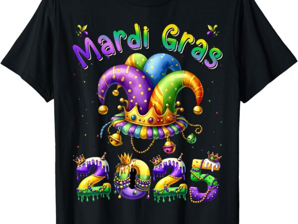 Mardi gras 2025 jester outfit kids girls boys men women t-shirt