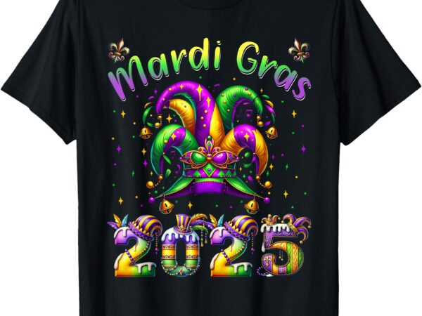 Mardi gras 2025 jester outfit kids girls boys men women t-shirt