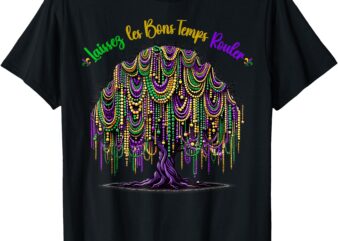 Mardi Gras Bead Tree Carnival New Orleans 2025 For Women T-Shirt