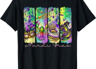 Mardi Gras Coquette Bow Costume Women Men Shenanigans Begin T-Shirt