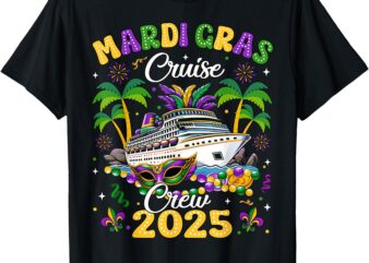 Mardi gras cruise crew 2025 trip new orleans family matching t-shirt