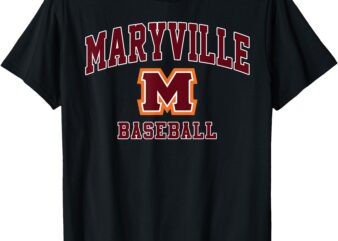 Maryville College Baseball Arch Vintage Design for Men Women T-Shirt