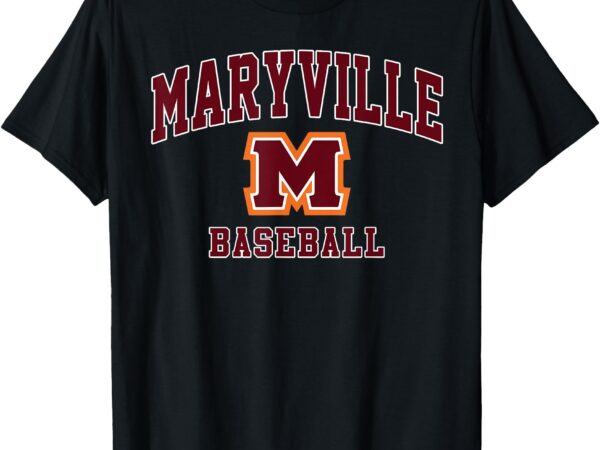 Maryville college baseball arch vintage design for men women t-shirt