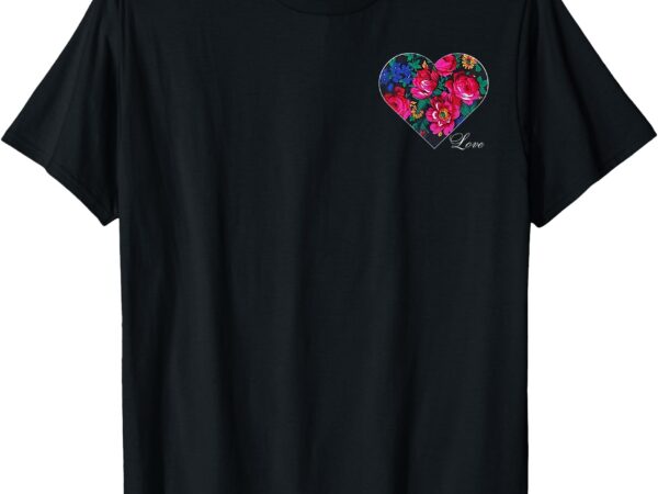 Masani scarf floral heart love native american women t-shirt