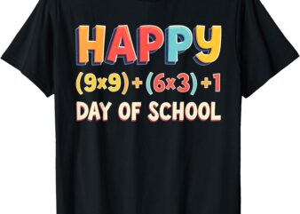 Math Formula 100 Days Of School Teacher Boys Girls 100th Day T-Shirt