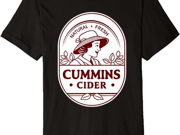 Mens cummins cider shirt – funny joke novelty gag gift premium t-shirt