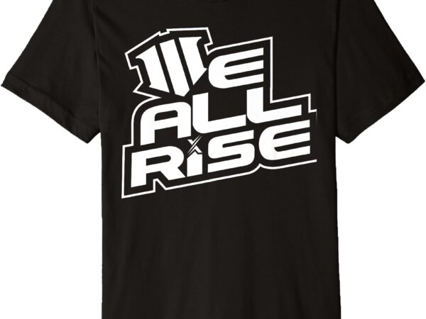 Mens we all rise emblem tee inspirational graphic tee premium t-shirt