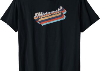 Men’s and women’s vintage and distresses Midwest graphic T T-Shirt