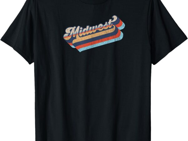 Men’s and women’s vintage and distresses midwest graphic t t-shirt