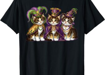 Meowdi Gras Mardi Gras Cat Lover New Orleans Louisiana USA T-Shirt