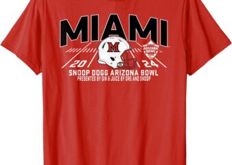 Miami RedHawks Arizona Bowl 2024 Football T-Shirt