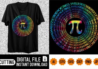 Happy Pi Day Shirt design print template