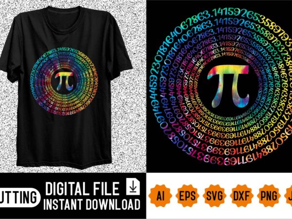 Happy pi day shirt design print template