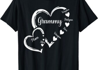 Mom Grammy Heart Mother’s Day Grandma T-Shirt