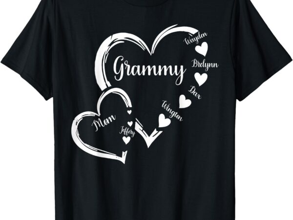 Mom grammy heart mother’s day grandma t-shirt