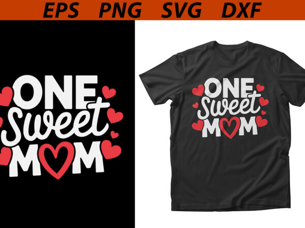 Mom valentines day print t-shirt design