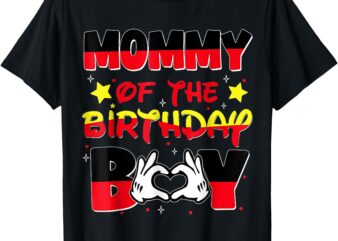 Mom and Dad Mommy Of The Birthday Boy Family Matching Mouse T-Shirt