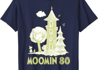 Moomin 80th Anniversary Moomin House Scene T-Shirt