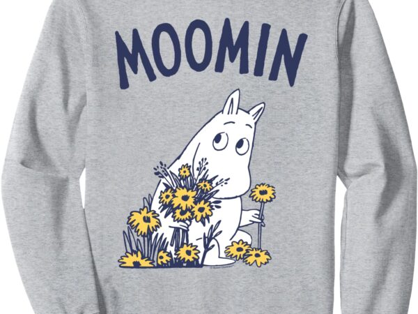 Moomin moomintroll flowers sweatshirt