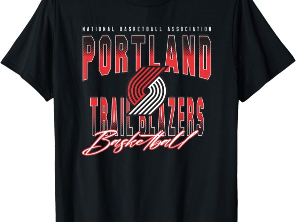 Nba official portland trail blazers fade out t-shirt