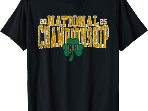 Nd national championship 2025 vintage football t-shirt