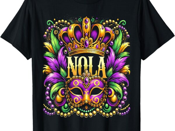 Nola new orleans mardi gras 2025 t-shirt