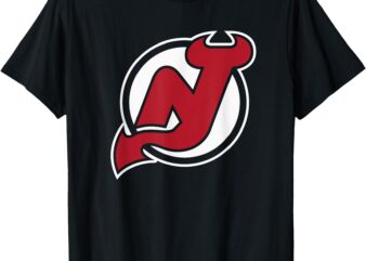 New Jersey Devils Icon Black Officially Licensed T-Shirt