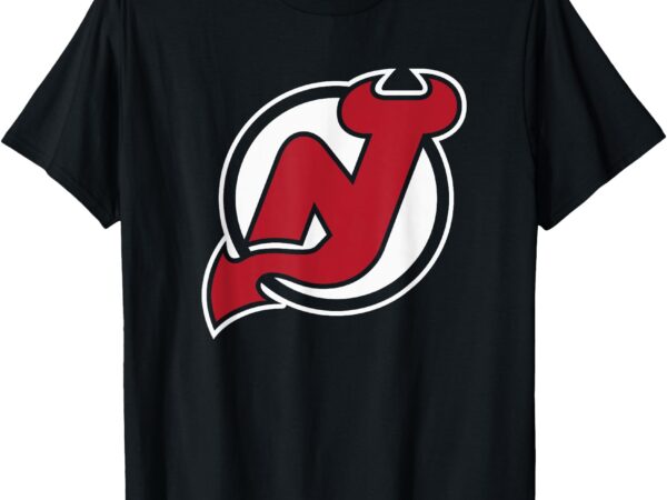 New jersey devils icon black officially licensed t-shirt